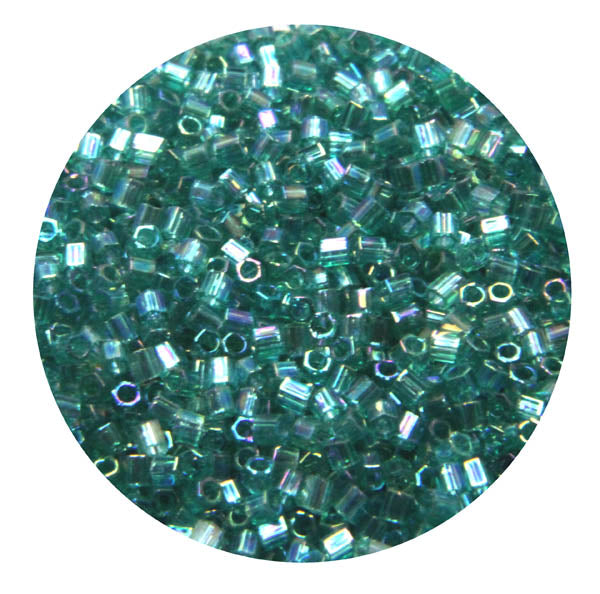 Miyuki Rainbow Green Cutdana/Bugle Beads