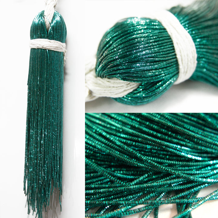 Metallic nakshi in Emerald Green Colour
