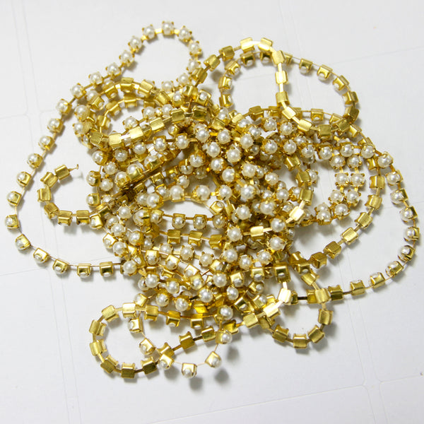 Pearl chain for embroidery