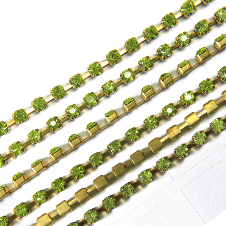 Paradise Green Colour Chaton Chain