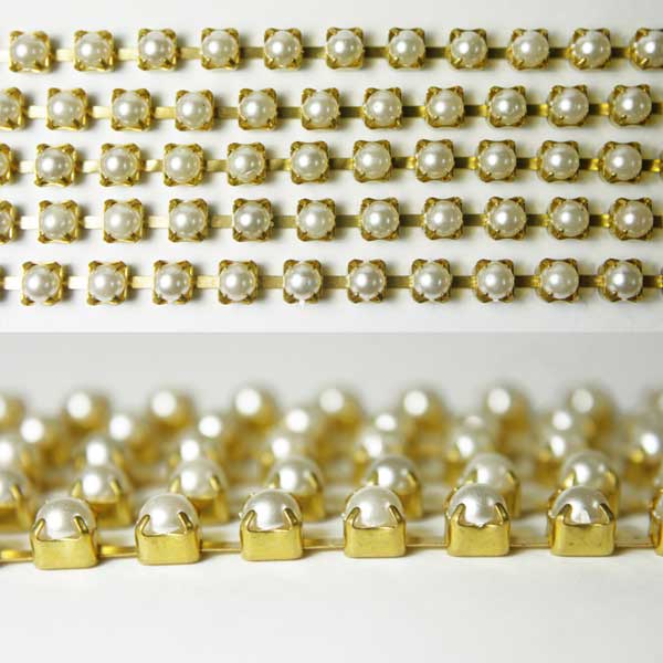 EMB735 (4MM Cream Pearl Chain)