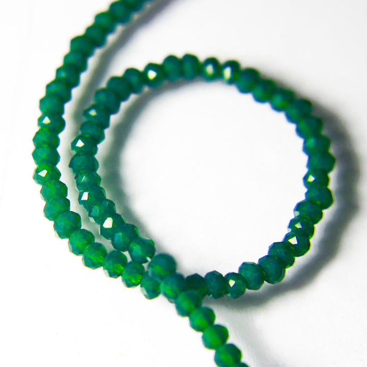 emerald green beads