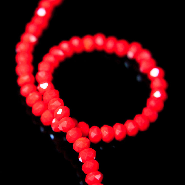 orange rondelle beads