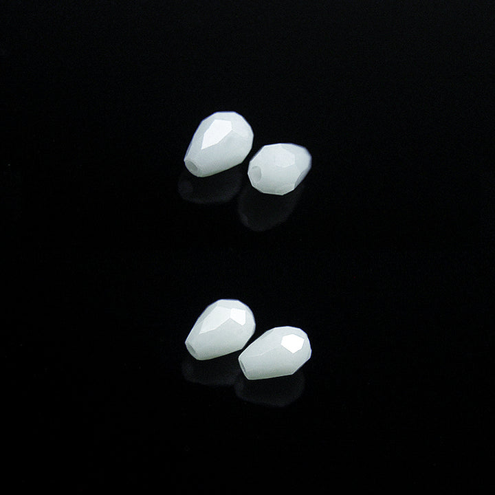 white briolette beads
