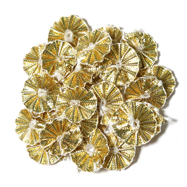 Gota flower patches
Ethnic appliques
Dress embellishments
Headpiece decorations
Fabric accessories
Gold patches
Traditional embroidery
DIY fashion crafts
Indian ethnic style
Sew-on floral patches
Costume embellishments
Handmade dress decoration