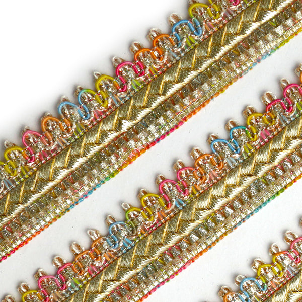 multicolor gota lace trims, gold gota lace trims, gota patti trims, Gota borders, gota flower trims, flower design laces, fancy laces, dupatta laces, blouse laces, wholesale laces, lace trims, bunting trim, indian trims, thin gota laces  
