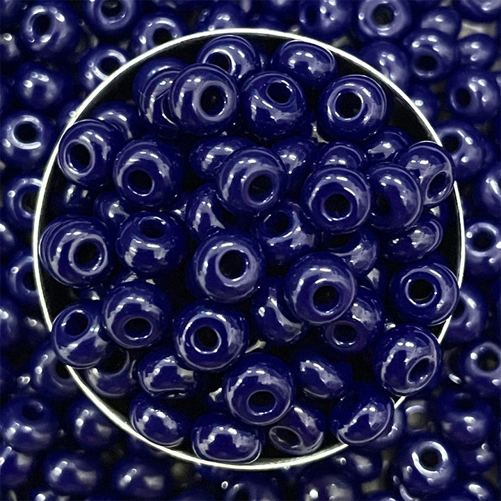 czech beads, czech preciosa, rocaille beads, preciosa rocaille, Seed beads wholesale, Seed beads buy online, Dark Blue round beads, Seed beads online, seed beads 4/0, beading supplies, buy beads online, seed beads for sale, 5mm seed beads, wholesale seed 