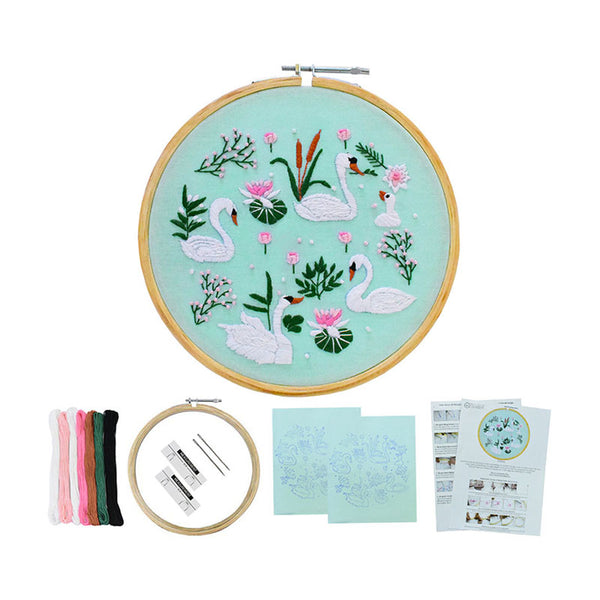 birds pattern embroidery kit 