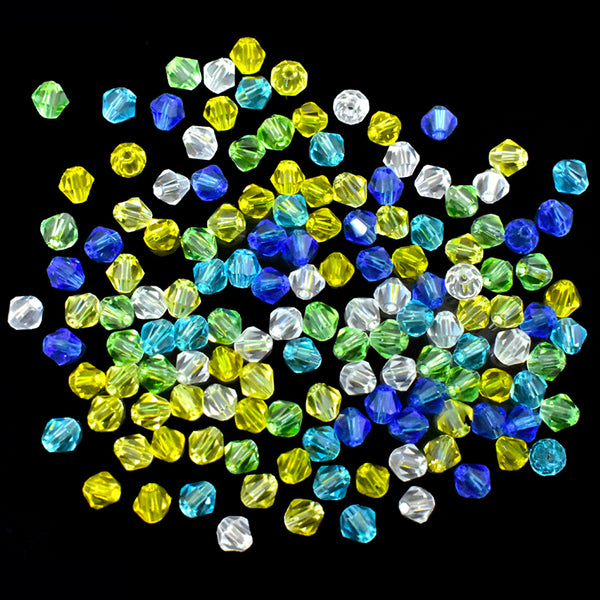 Bicone Beads in Mixed Color -144 Beads(1 Packet)