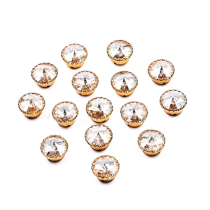 Gold Rivoli Rhinestones