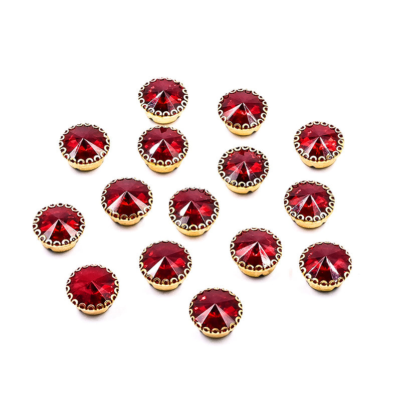 Buy Ruby Red Sew On Round Rivoli Rhinestones – embroiderymaterial.com