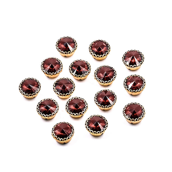 Wine Rivoli Rhinestones