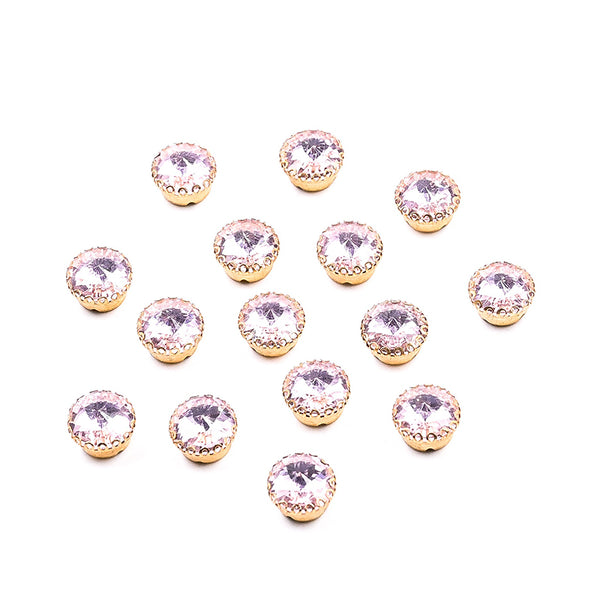 Pink Rivoli Rhinestones