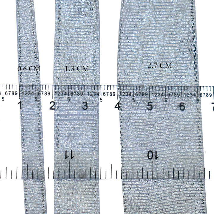 Buy Metallic Shiny Ribbon in Gold & Silver Color by Roll - BIG SALE ...