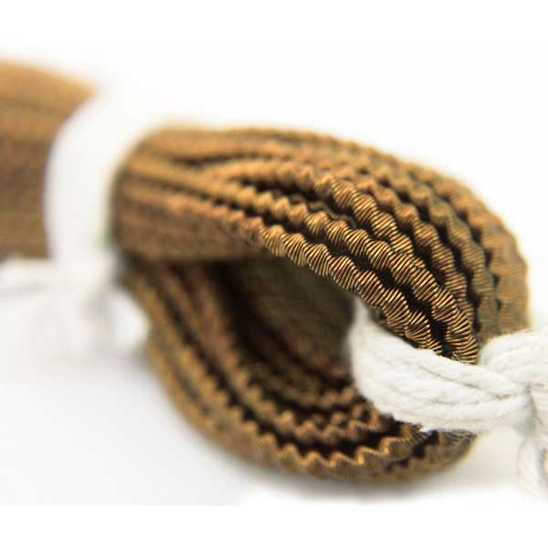 Spiral Dabka in Golden Brown Colour