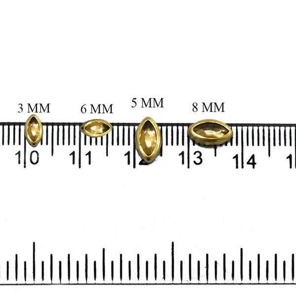 Glue on Kundan stones in Flat Back Mounts (EMBKS06167)